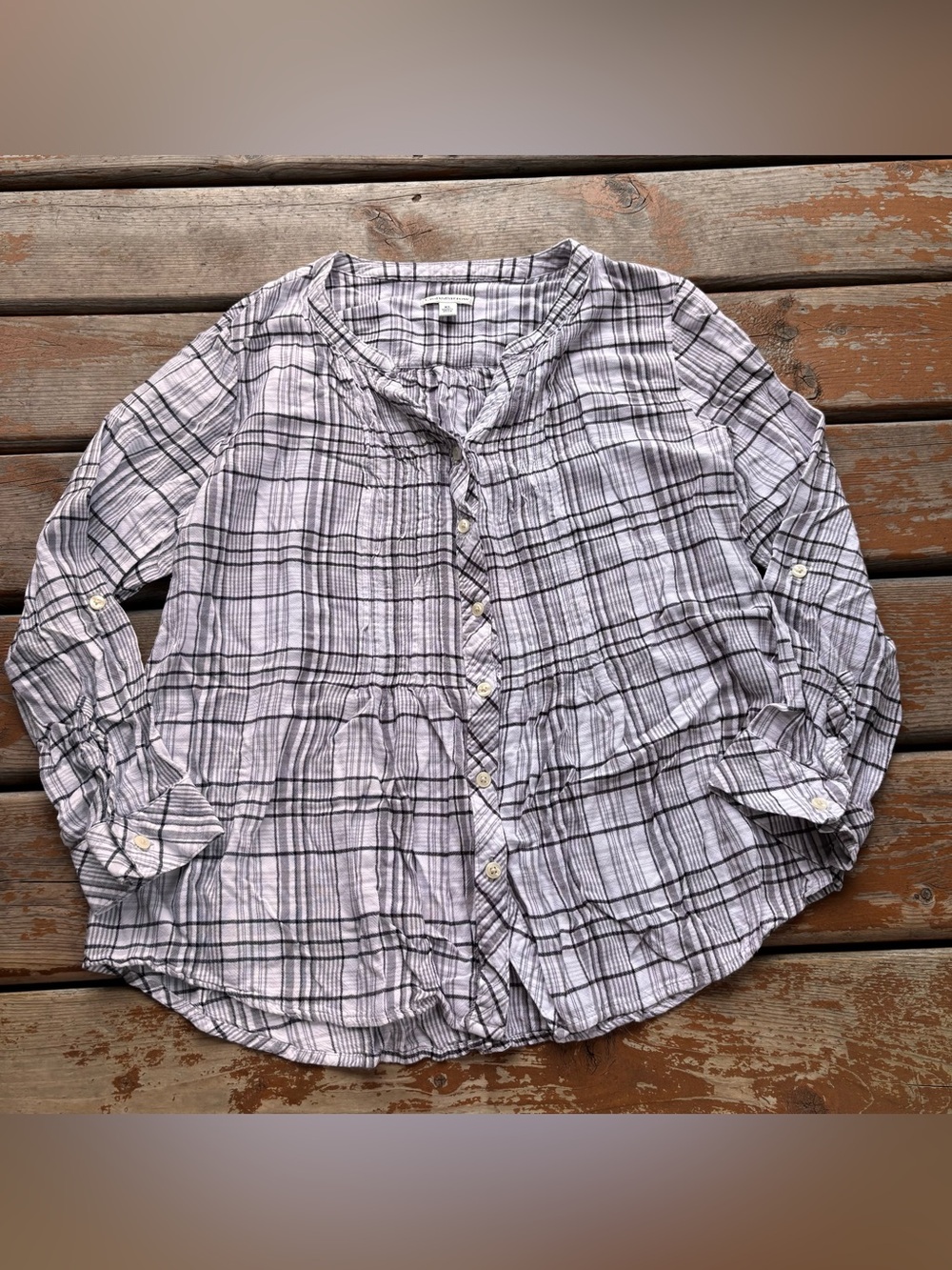 Croft & Barrow Plaid Long Sleeve Button Down - Size XL